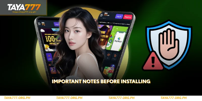 read these important notes before installing